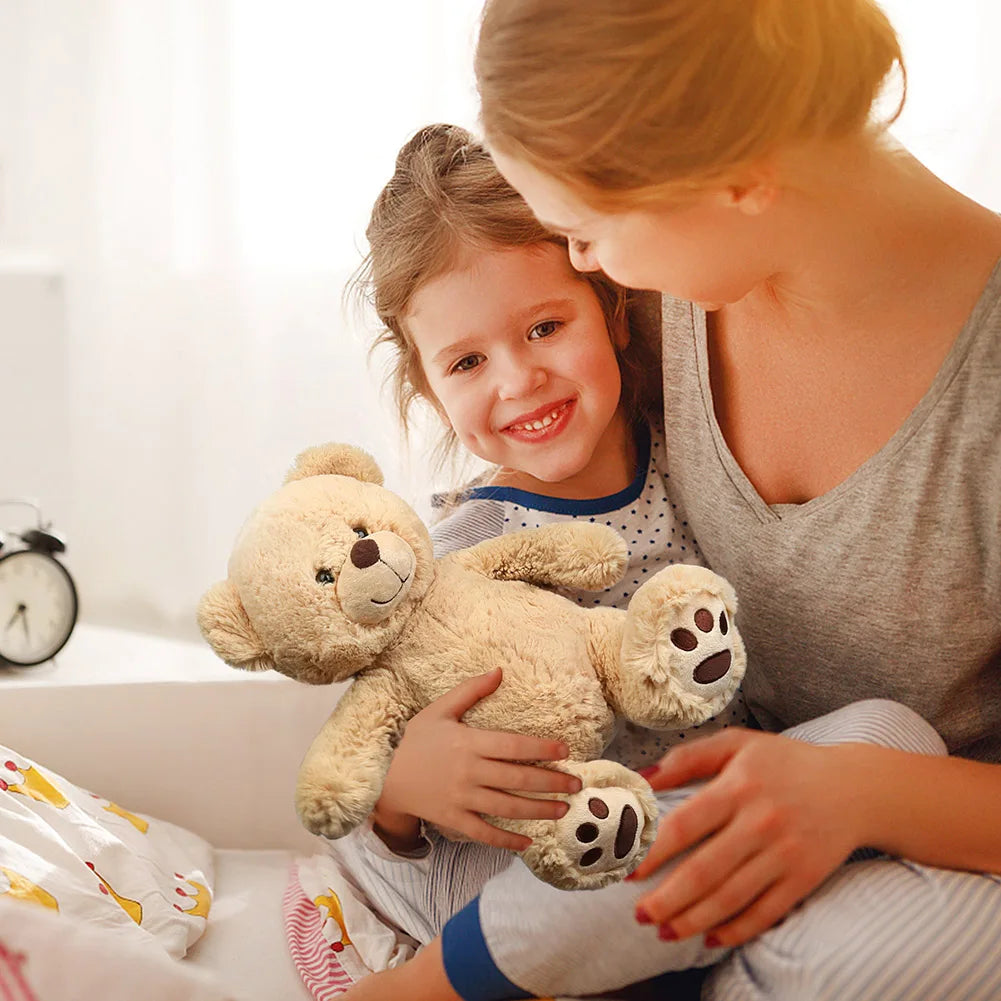 Brown Teddy Bear Plush Toy For Kids Toddlers Gift Safe