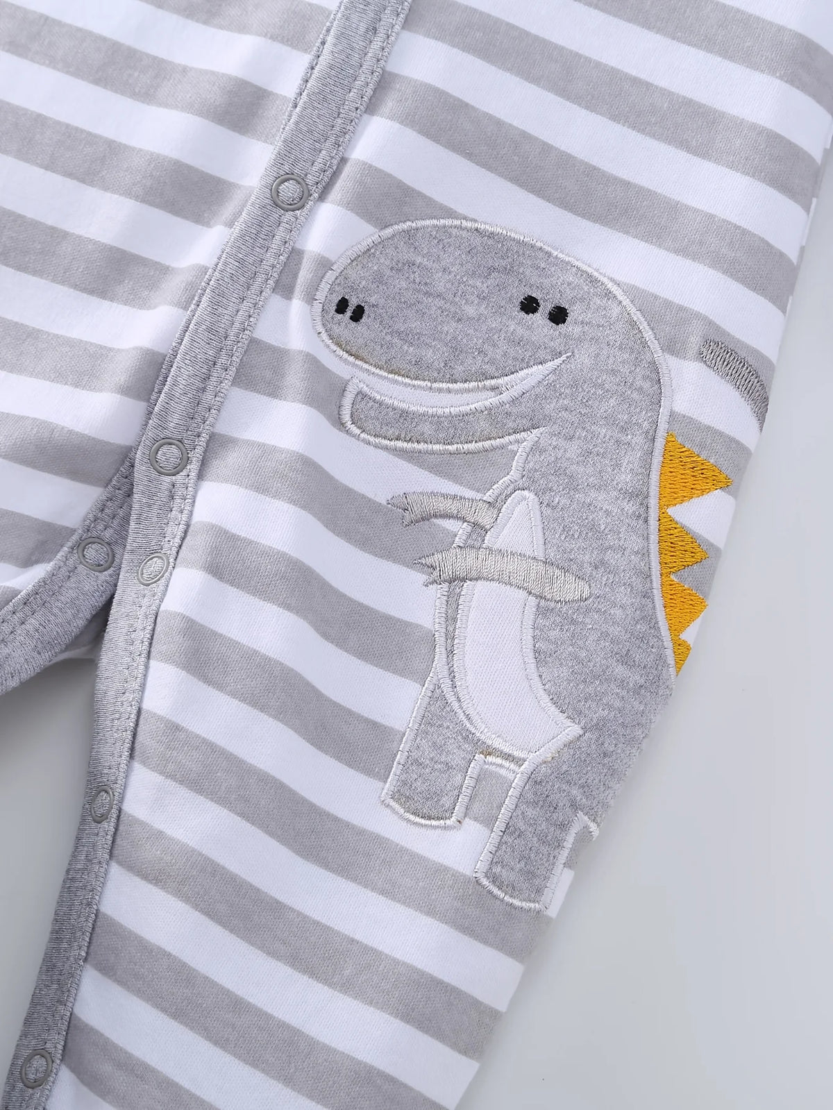 Cotton Zipper Long Sleeve Rompers For Newborn Baby Boys