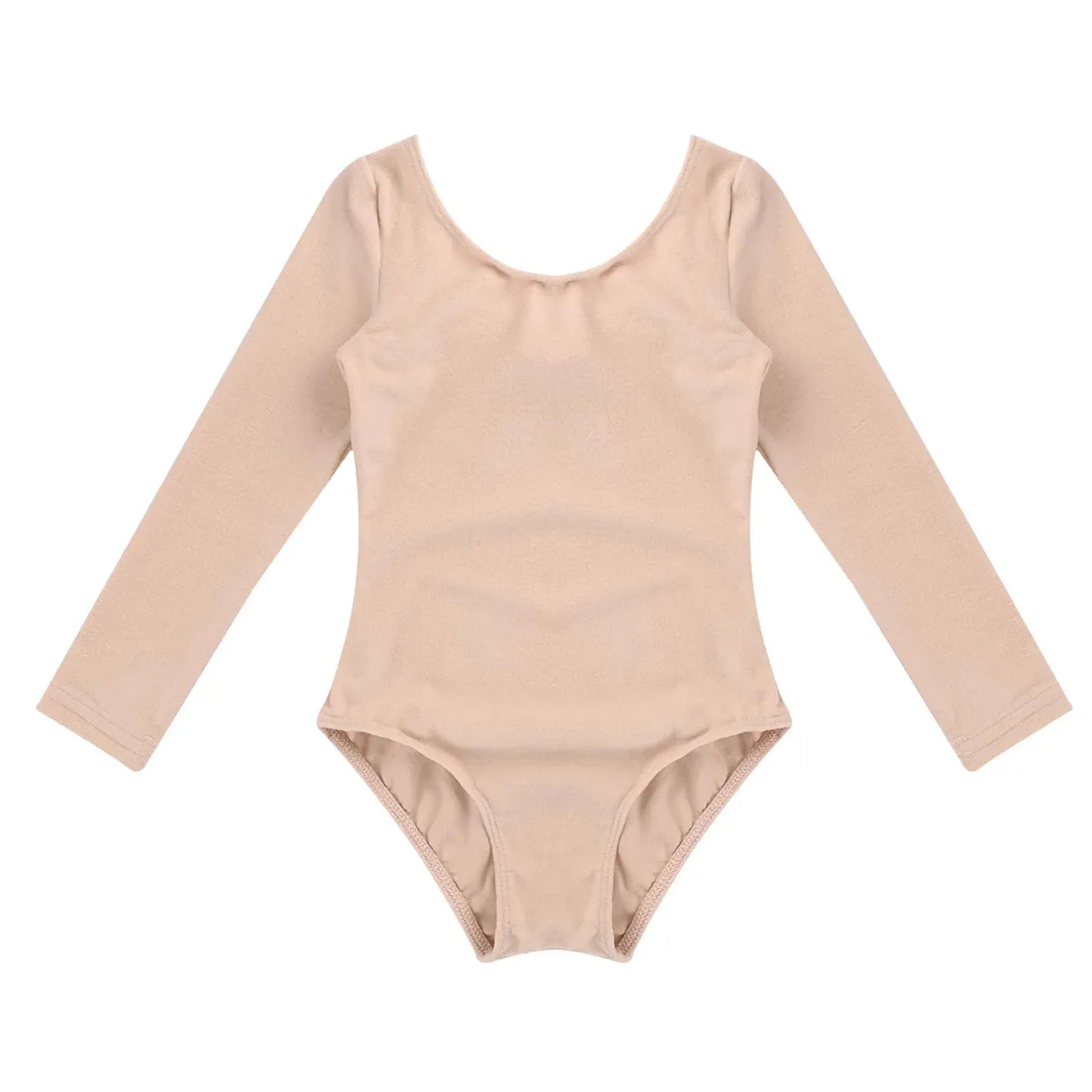 Girls Ballet Leotard Long Sleeve Bodysuit For Dance