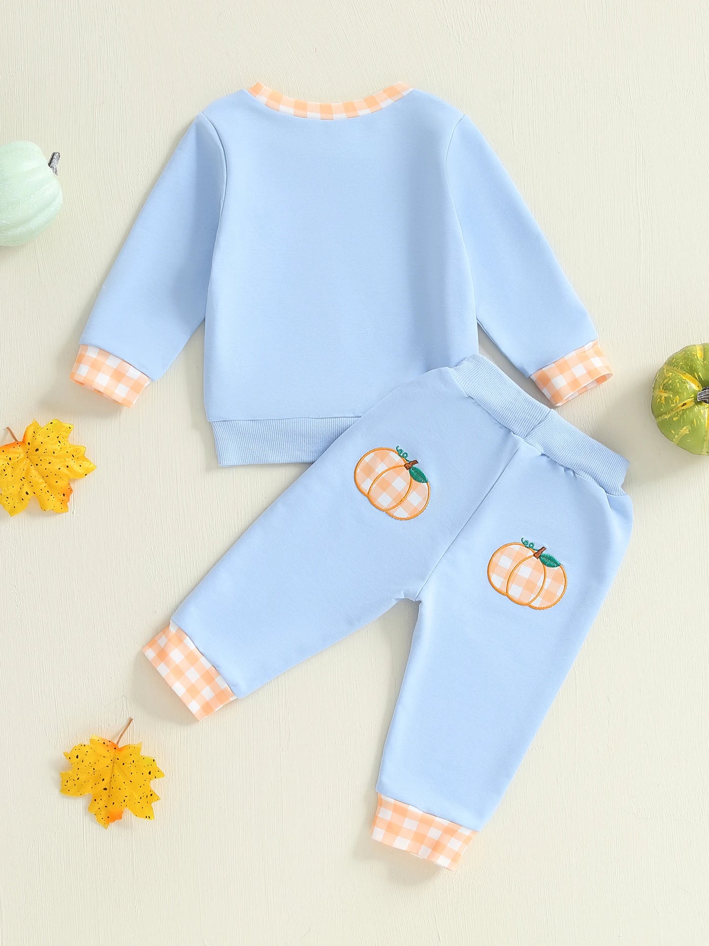 Baby Boys Halloween Ghost Print Hoodie And Pants 2Piece Set