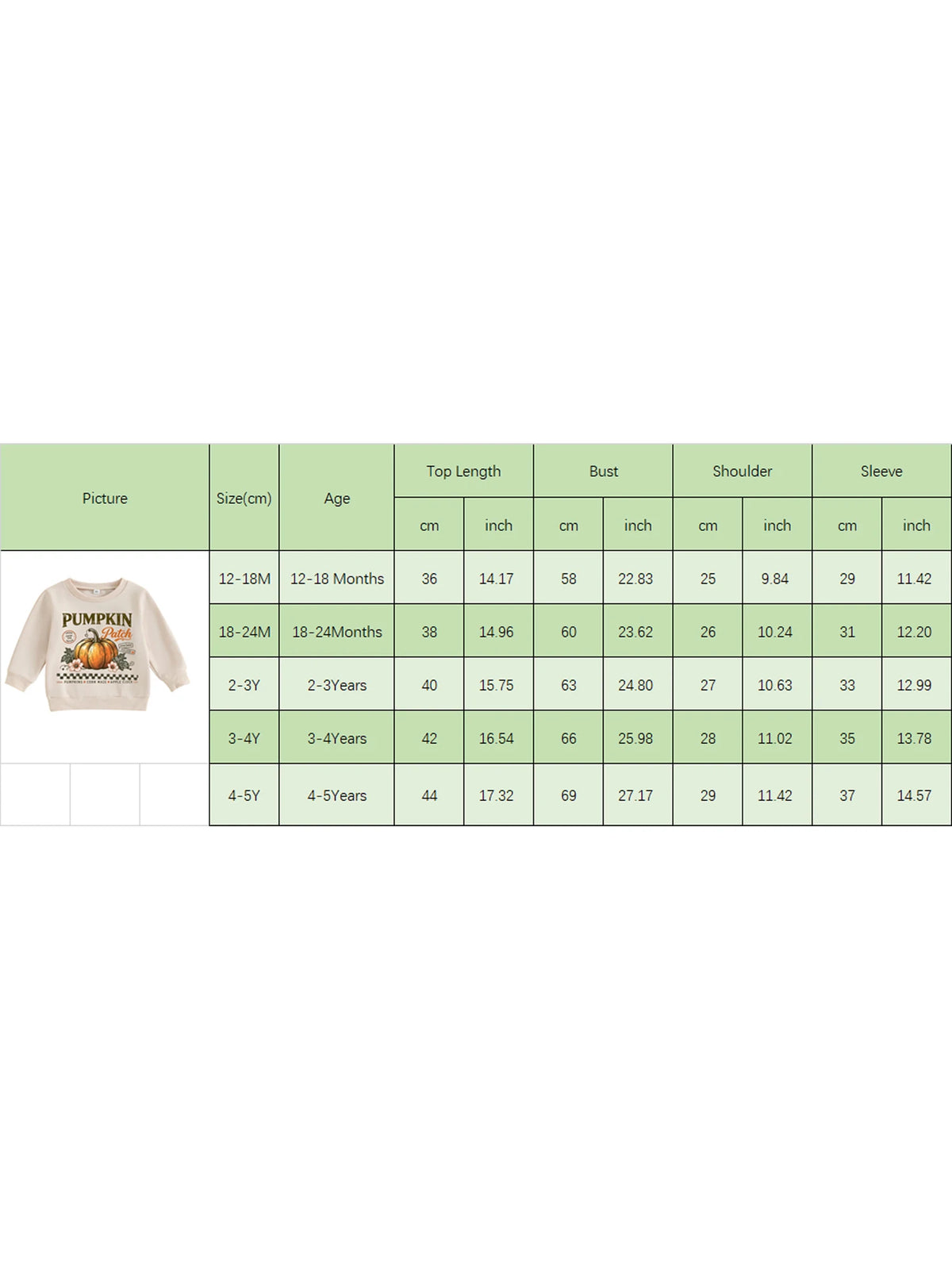 Girls Long Sleeve Crew Neck Pumpkin Print Fall Top