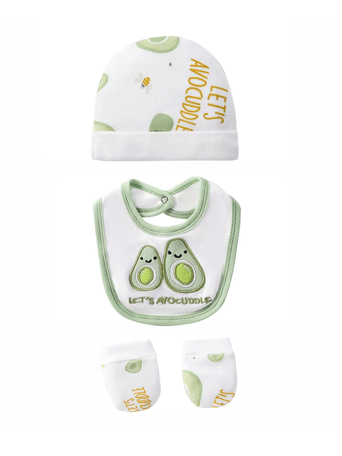 Newborn Baby Essentials Set 100 Percent Cotton Bodysuits Rompers Hat
