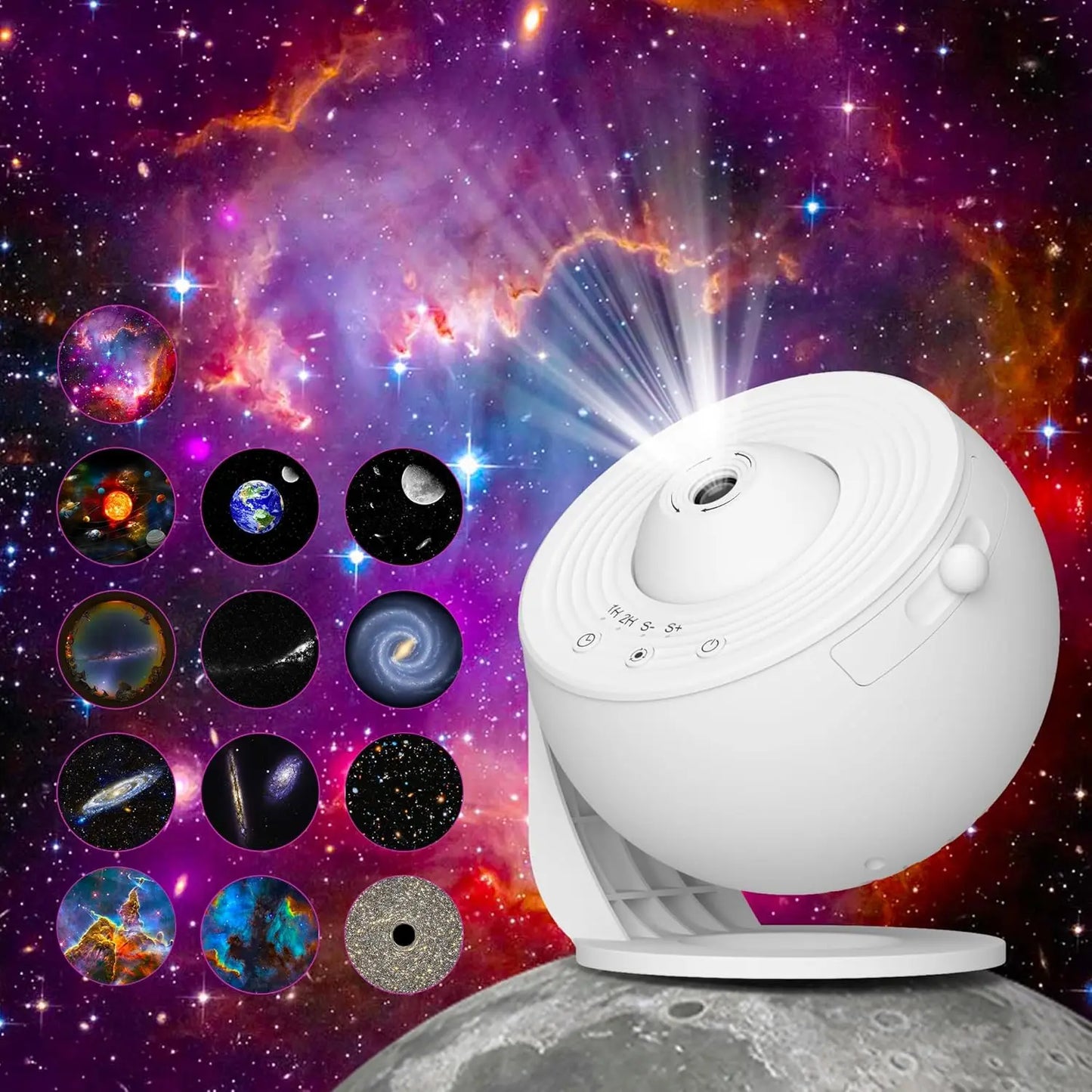 Aiopp Galaxy Projector For Bedroom With HD Star Projection And 13 Film Discs