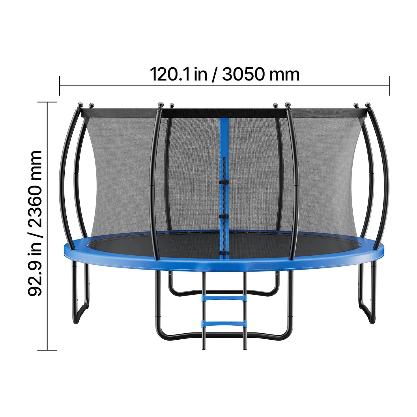 SucceBuy Outdoor Trampoline Enclosure Net Thickened Pad