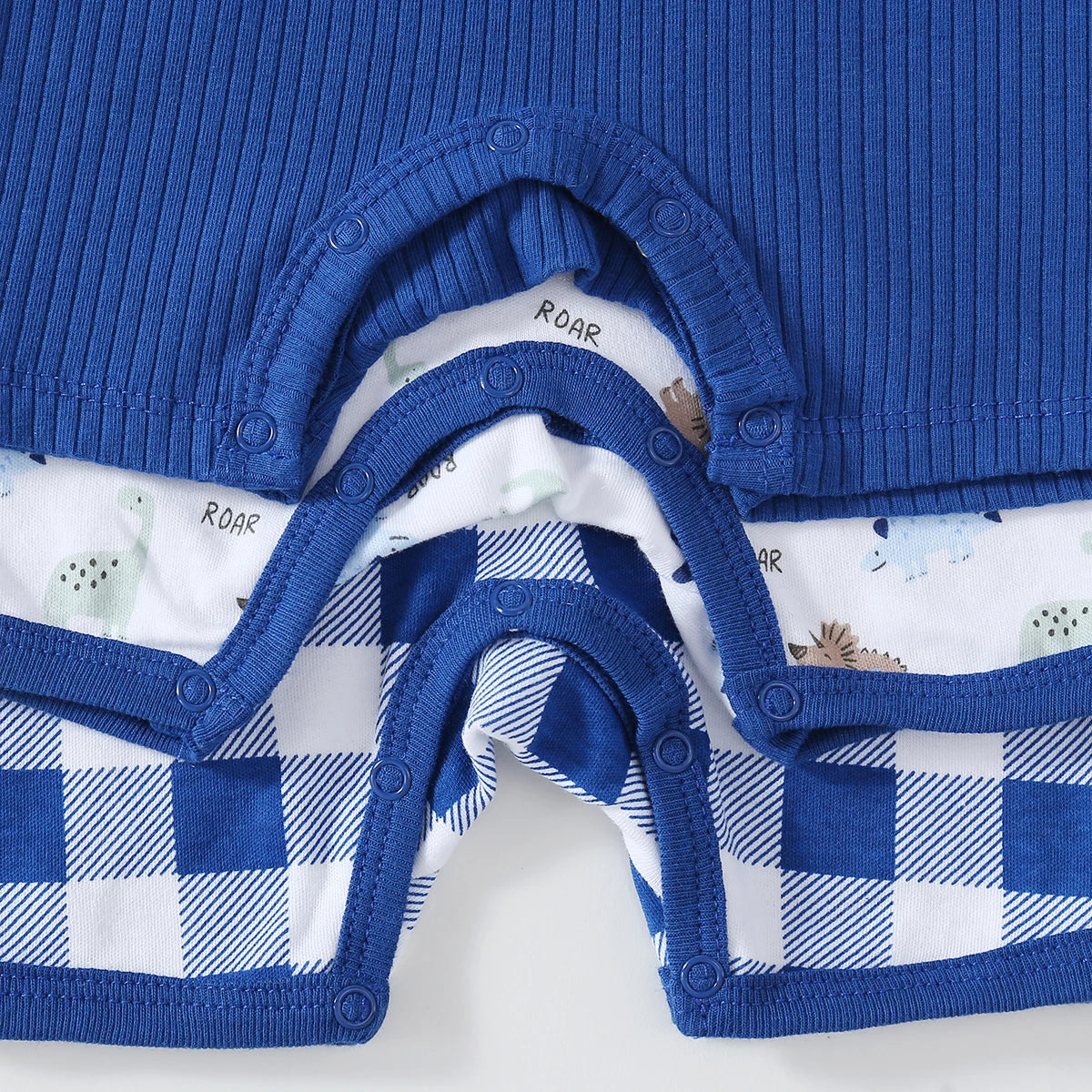 Soft Cotton Animal Print Short Sleeve Baby Boy Rompers