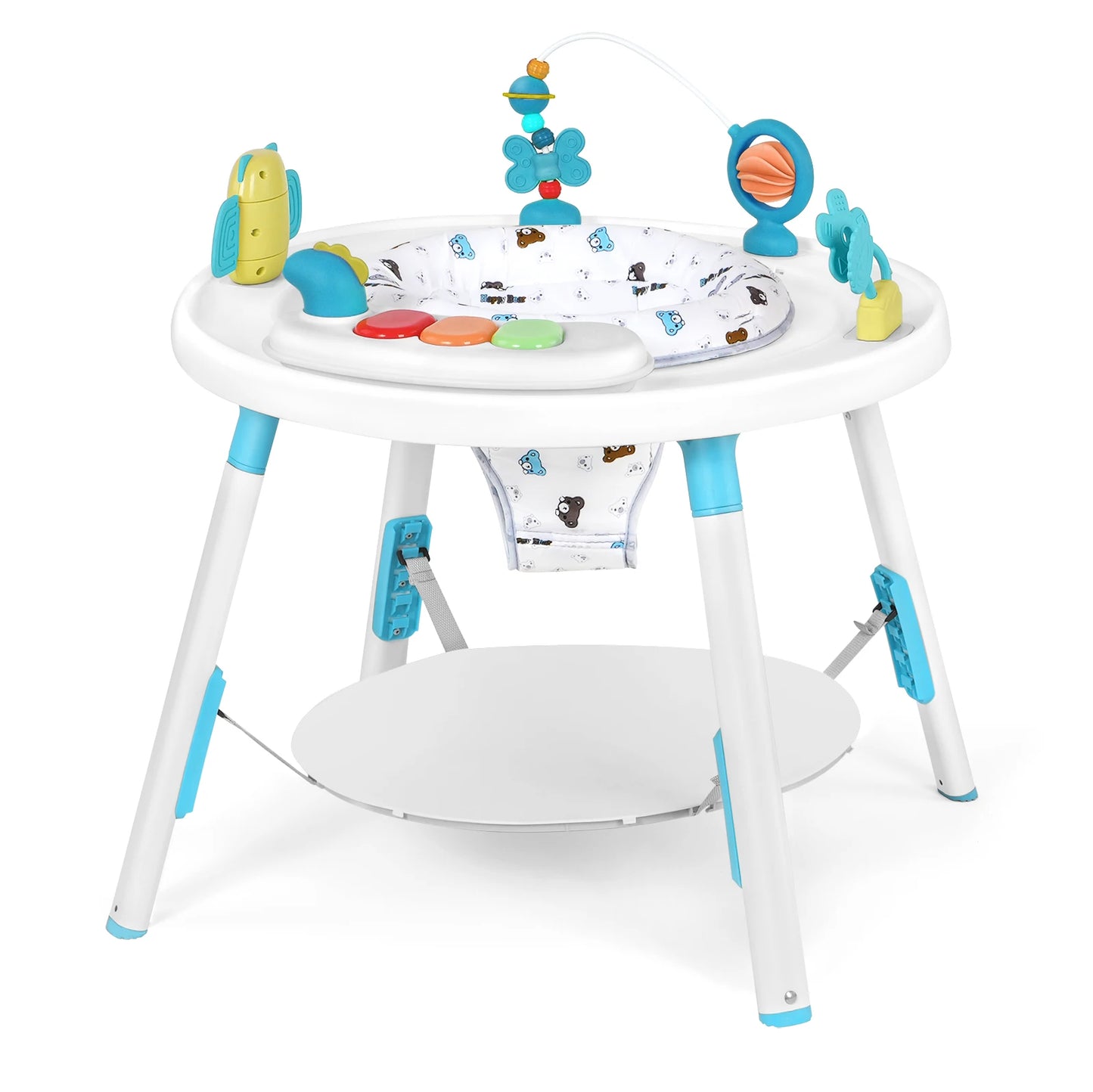 Multi-Functional Baby Play Center 3-in-1 Activity Center with Removable Toys