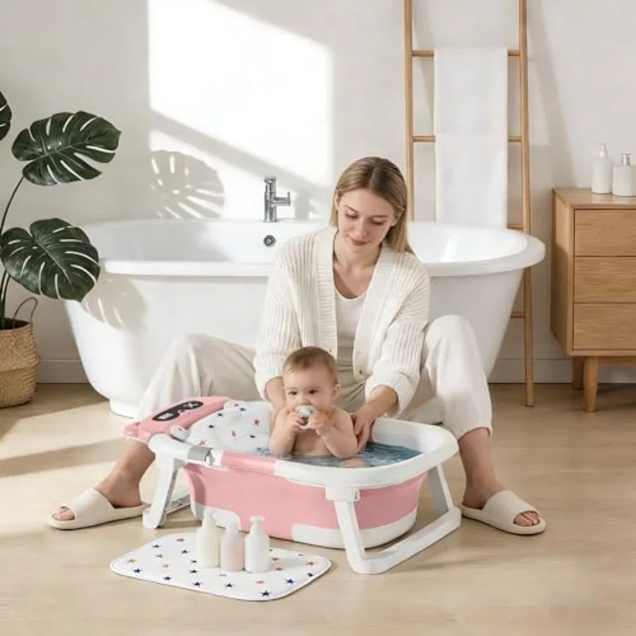 Foldable Baby Bath Tub Newborn To Toddler 0-18 Months