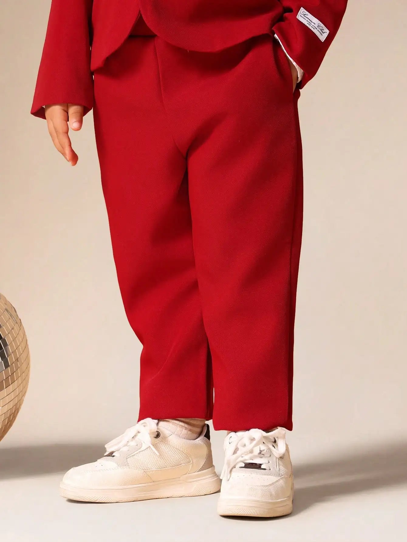 Boys Formal Suit Set With Single Button Blazer And Pants