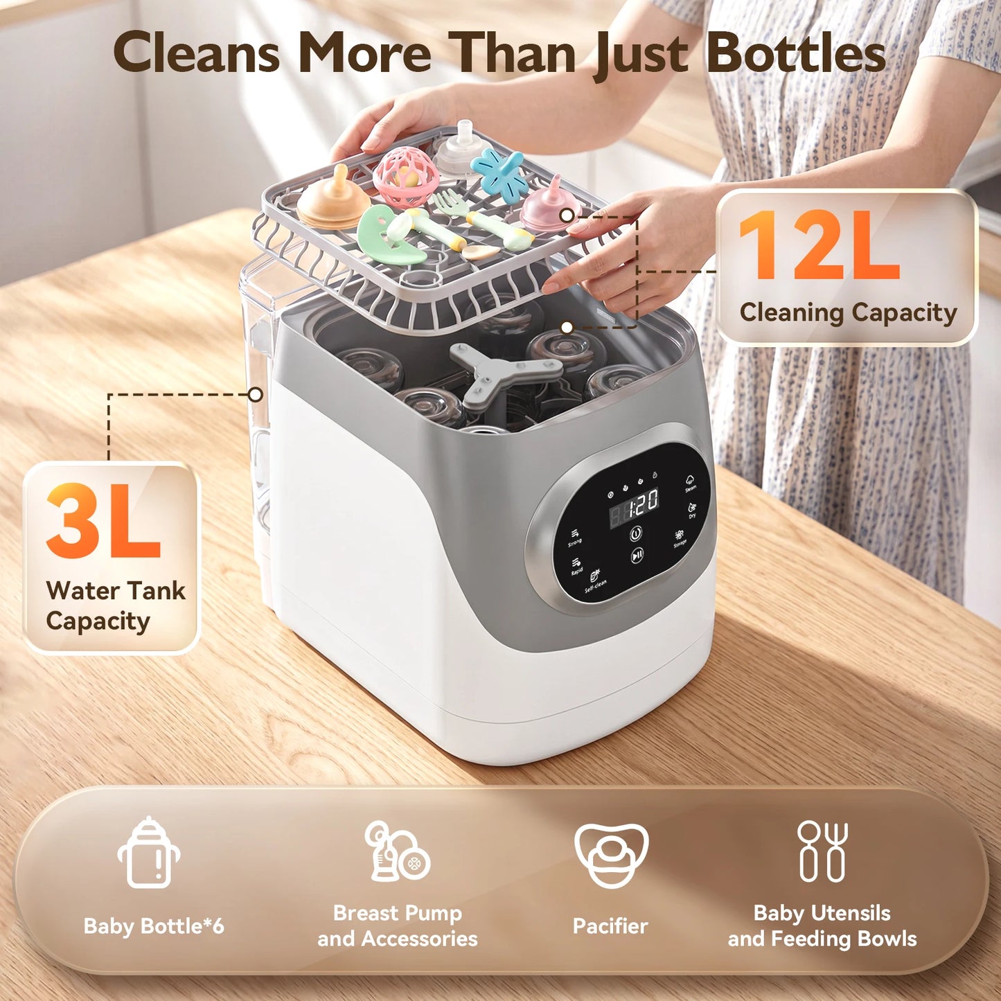 4 In 1 Baby Bottle Washer Sterilizer Dryer All Items
