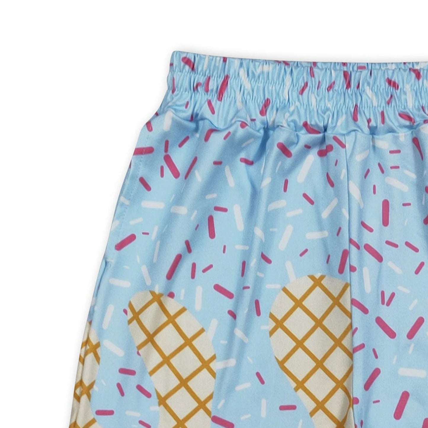 Kids Boys Summer Ice Cream Sprinkle Light Blue Shorts Children's Clothing Summer Seasonal Boys' Fashion Kids' Outfits