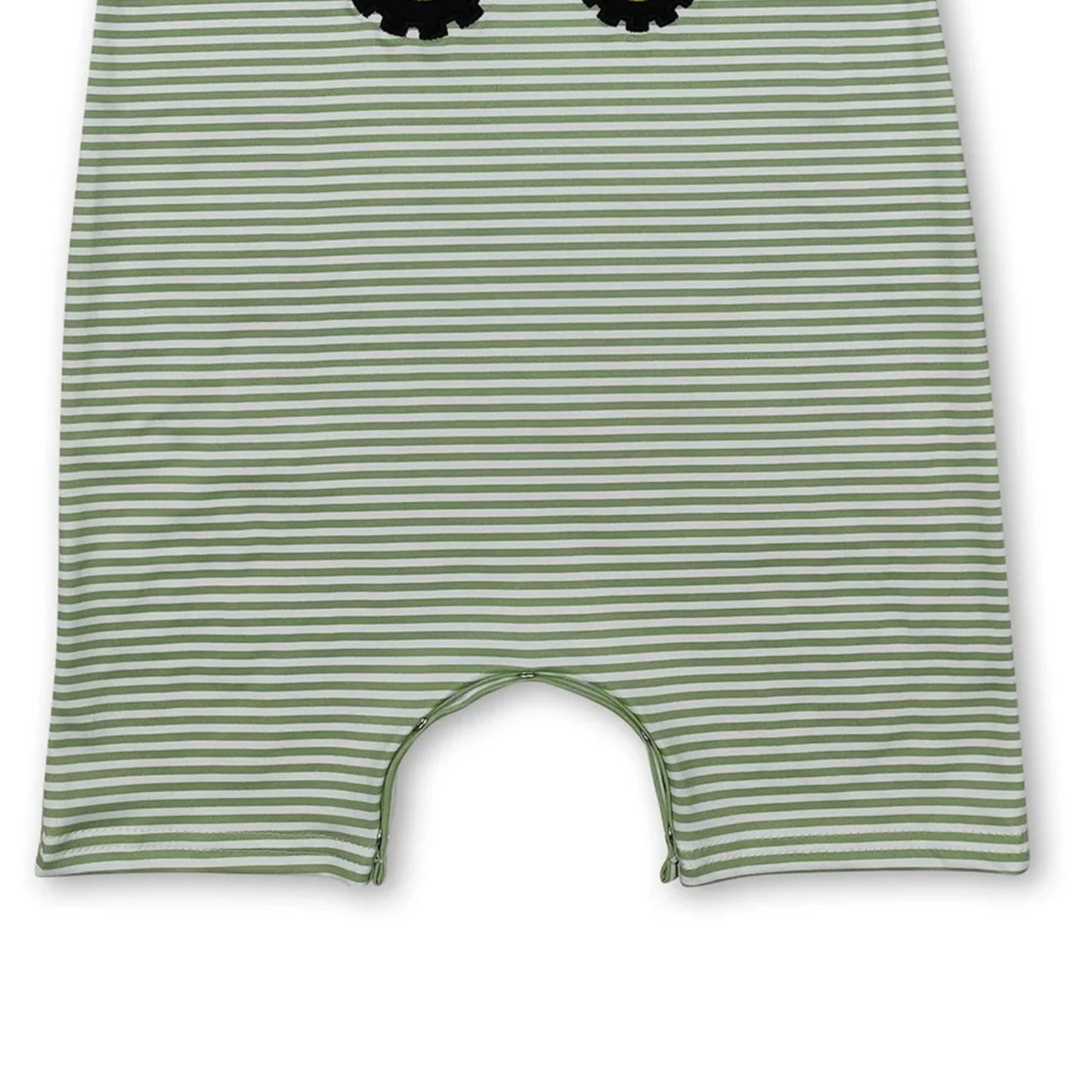 Tractor Theme Baby Boy Romper Short Sleeves Cotton Knit