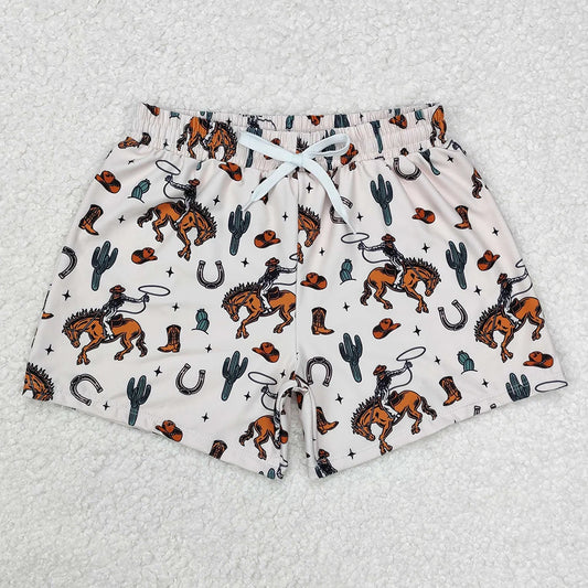 New Fashion Baby Boys Swim Trunks Shark Print Swimwear