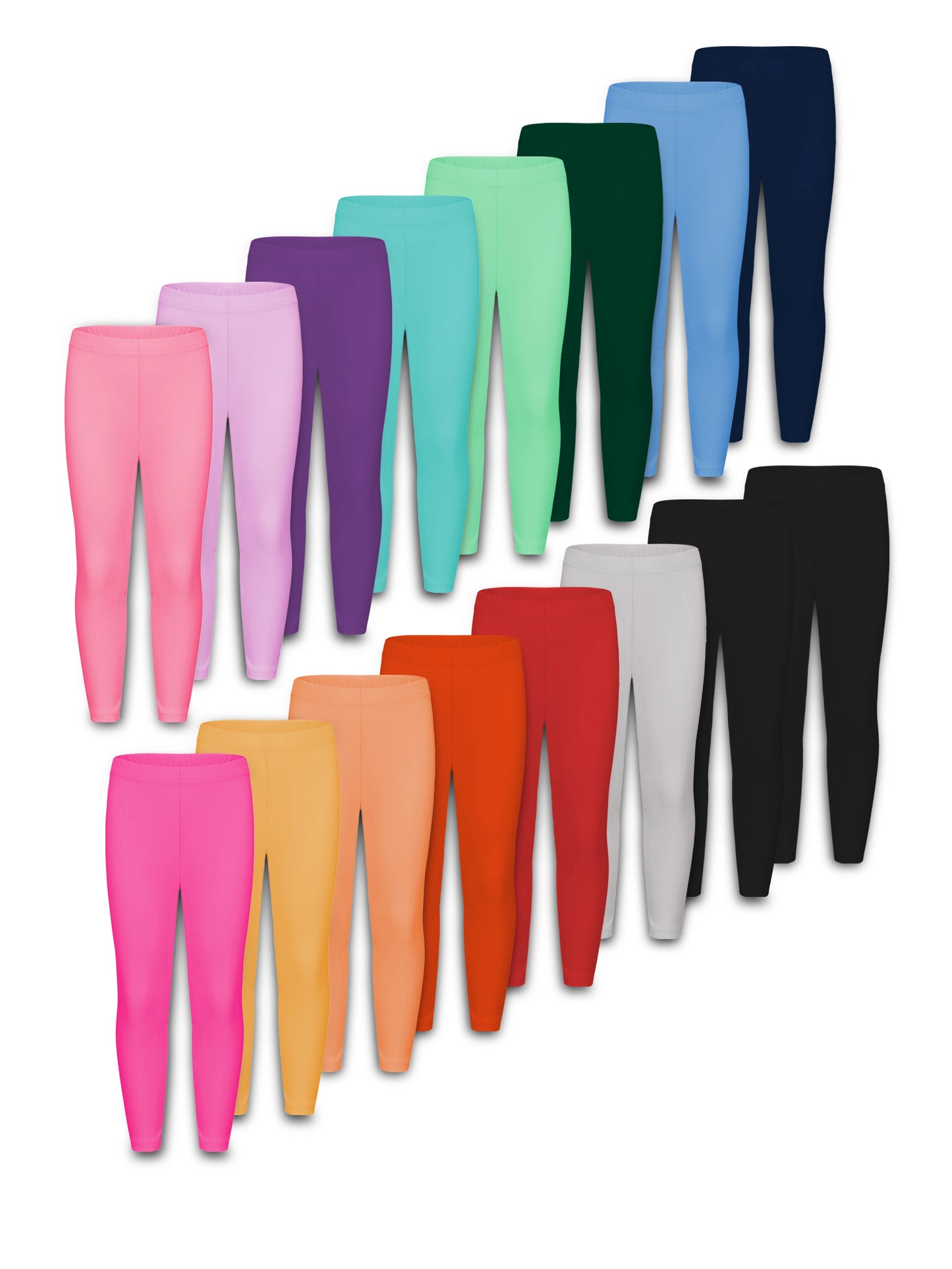 Girls Stretchy Leggings Breathable Kids Tight Pants