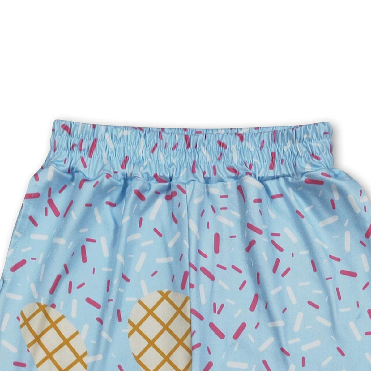Kids Boys Summer Ice Cream Sprinkle Light Blue Shorts Children's Clothing Summer Seasonal Boys' Fashion Kids' Outfits