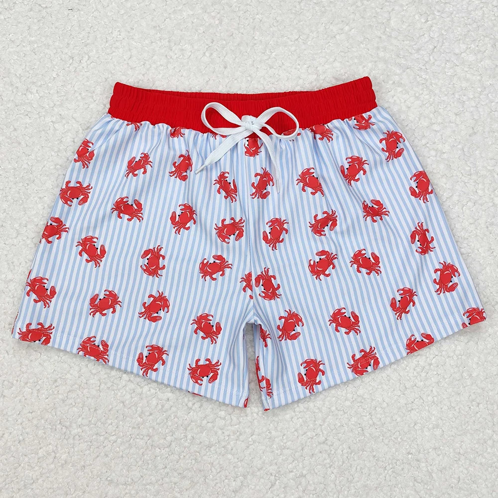 New Fashion Baby Boys Swim Trunks Shark Print Swimwear