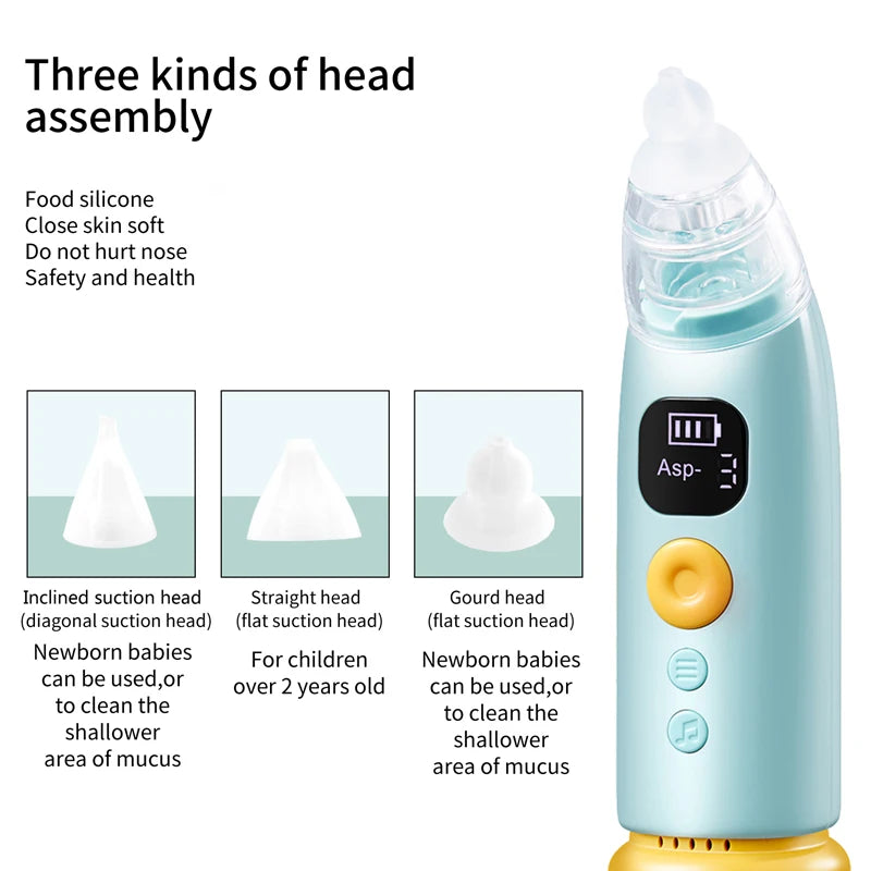 Hansqui Electric Baby Nose Vacuum Cleaner Nasal Aspirator Rechargeable