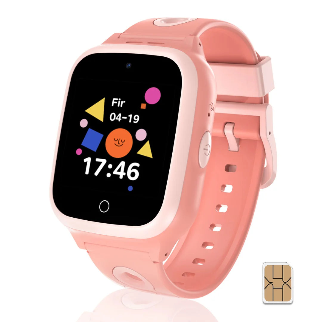 4G Kids Smartwatch With GPS Voice Chat Video Call ClassMode