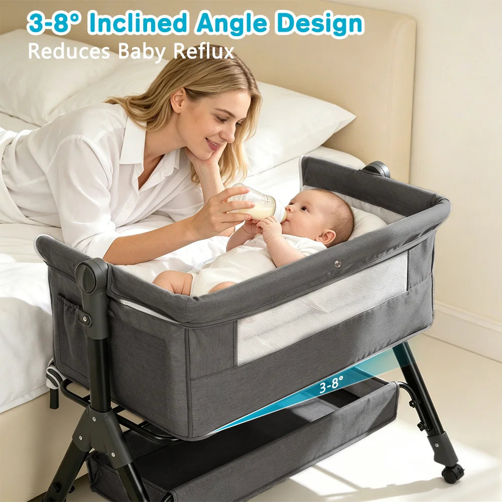 Collapsible 3 In 1 Baby Bassinet Sleeper 0to18Months