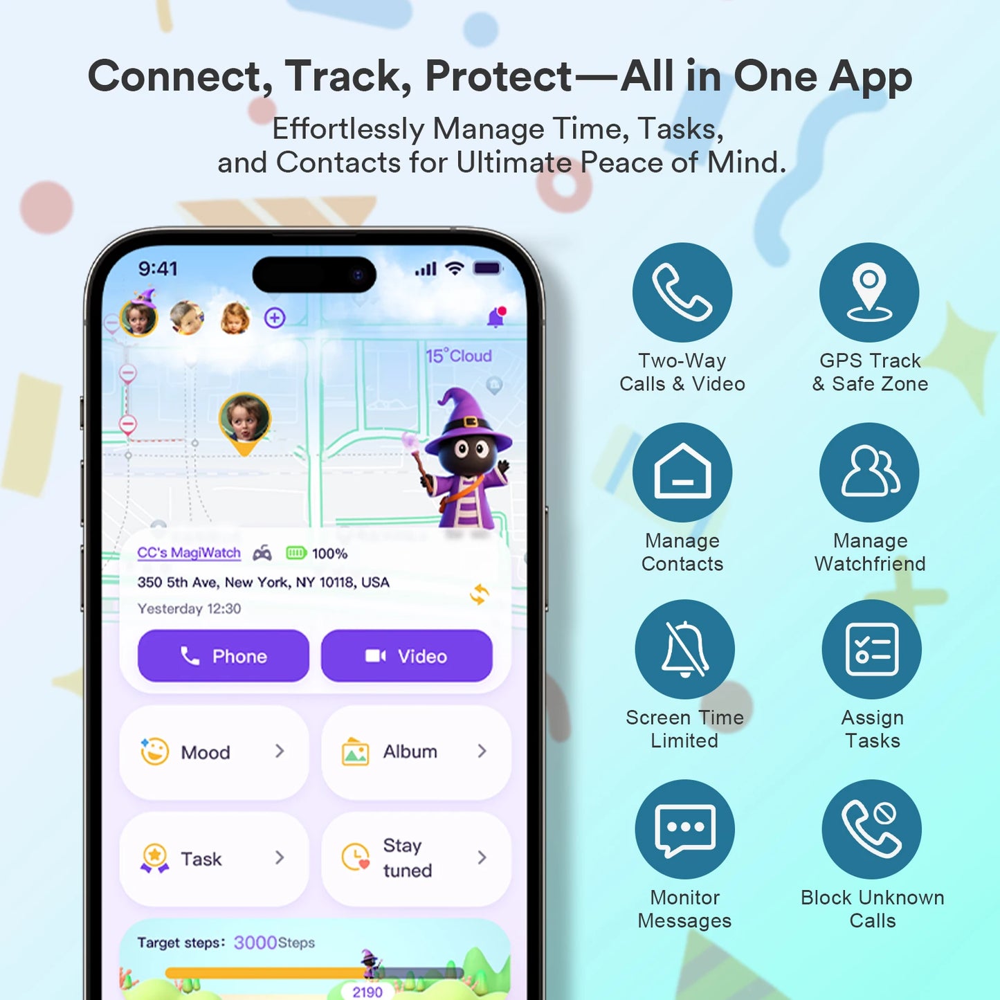 EIOTMART 4G Kids Smartwatch SIM GPS Video SOS Call