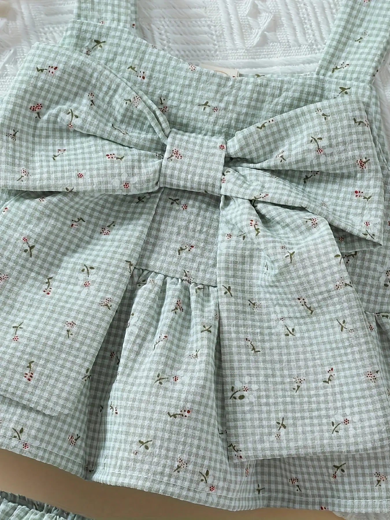 Toddler Girl Floral Peplum Top And Bowknot Shorts Set