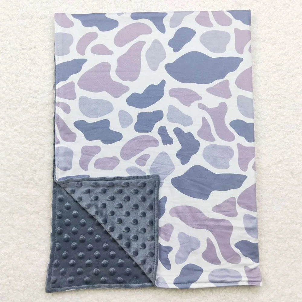 NEW Fashion Baby Kids Children Blankets Boutique Toddler Girls Pink Bows Camouflage Minky Blankets Infant Baby Minky Blankets