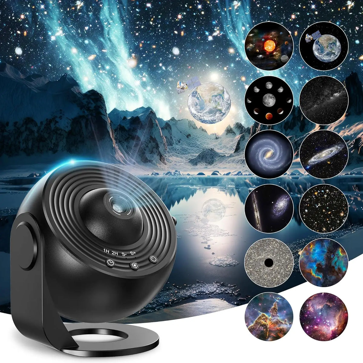 Aiopp Galaxy Projector For Bedroom With HD Star Projection And 13 Film Discs