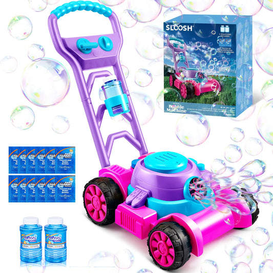 Joyfy Bubble Machine Lawn Mower Outdoor Toy For Kids 3-6