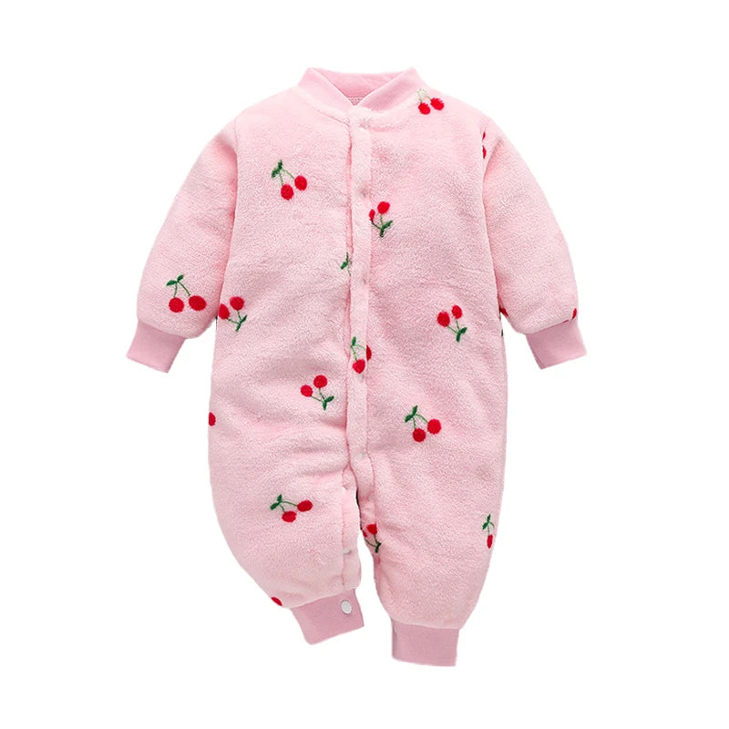 Childdkivy Infant Romper Jumpsuit Soft Flannel Baby Clothes