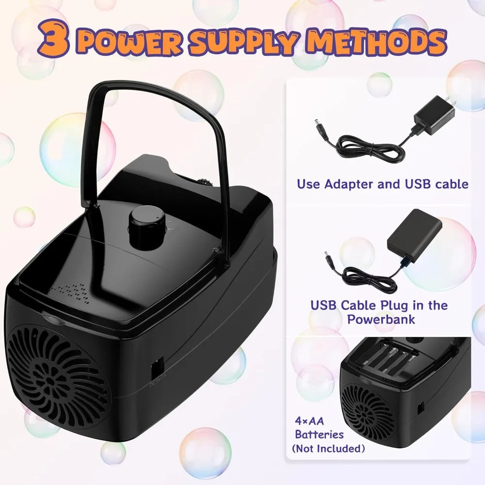 Automatic Bubble Machine 18000 Bubbles Per Minute Two Speeds