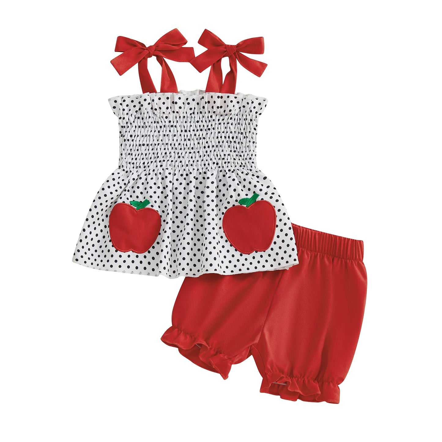 Toddler Floral Sleeveless Top And Denim Shorts 2 Piece Outfit