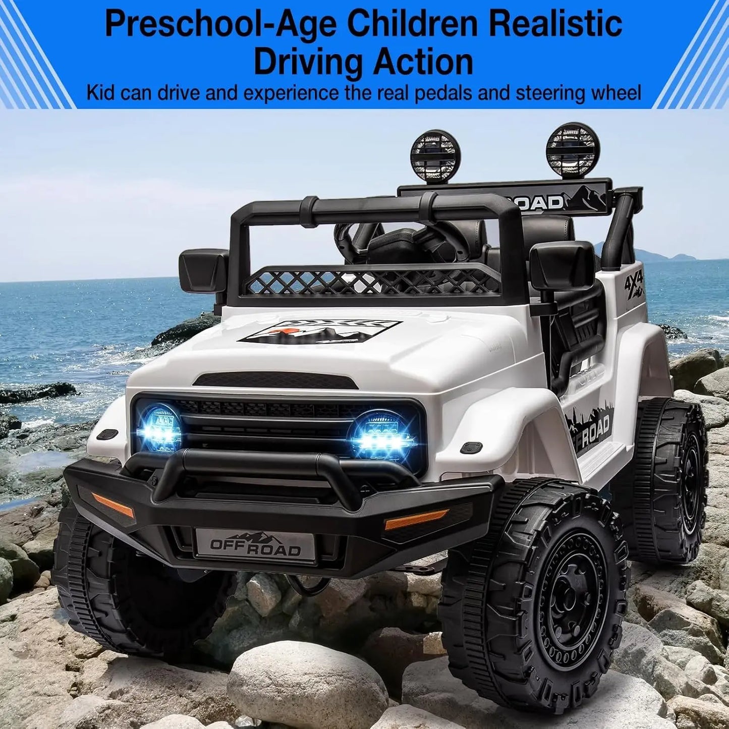 Kids Electric Ride On Truck With Parental Remote Control