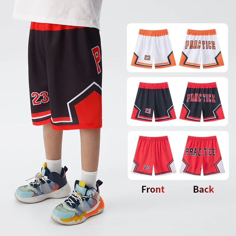 Summer Quick Dry Kids Sports Suit Set Vest And Shorts