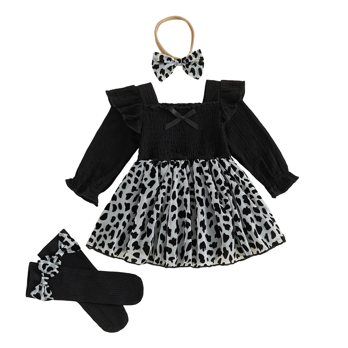 Infant With Headband Stockings Infant-Baby-Girl Romper Fashion Dress-Fashion-Flower Embroidery Infant Baby Girl