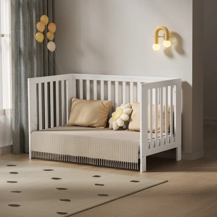 11-In-1 Convertible Cradle to Crib Removable Wheels