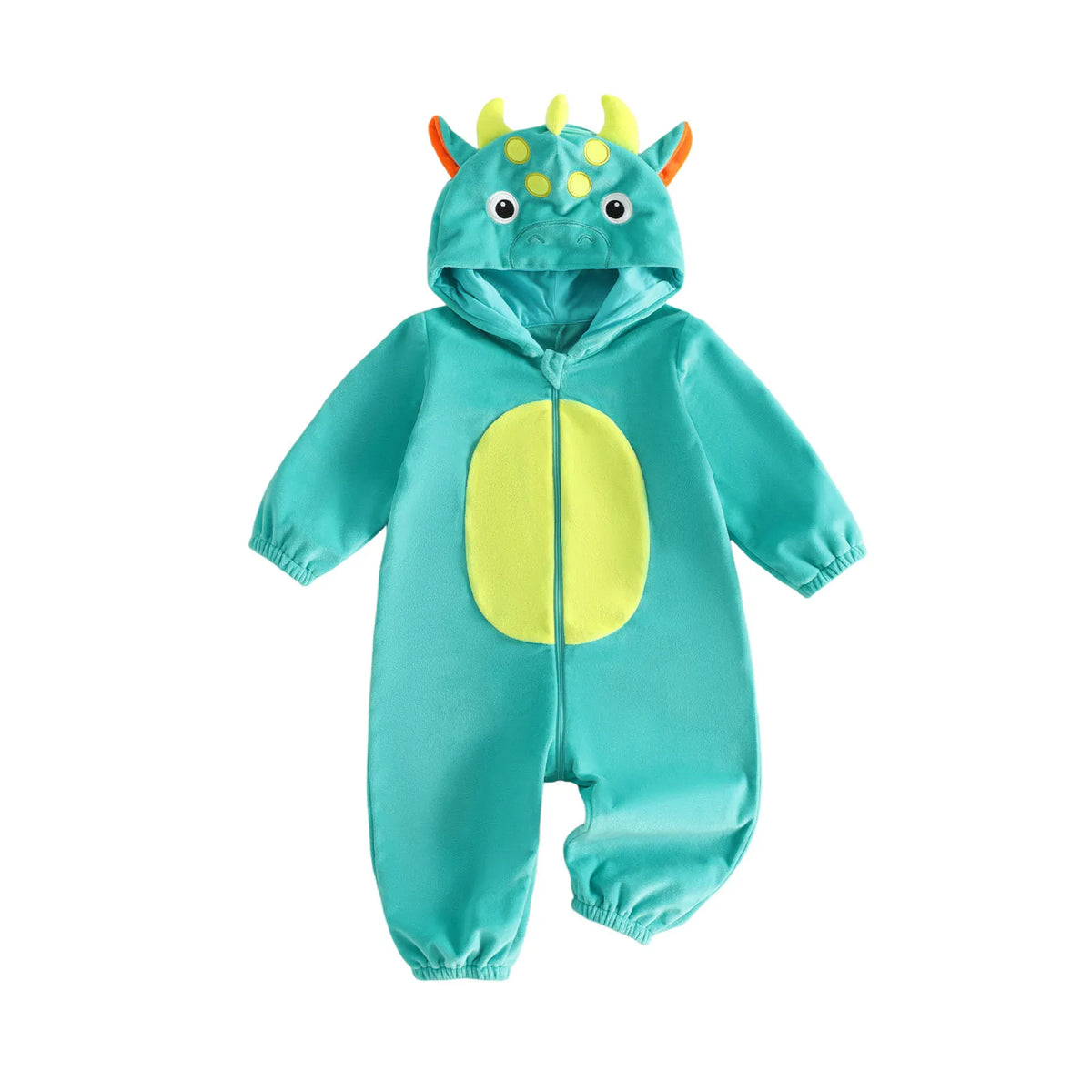 Pudcoco Winter Baby Hooded Long Sleeve Plush Zipper Romper