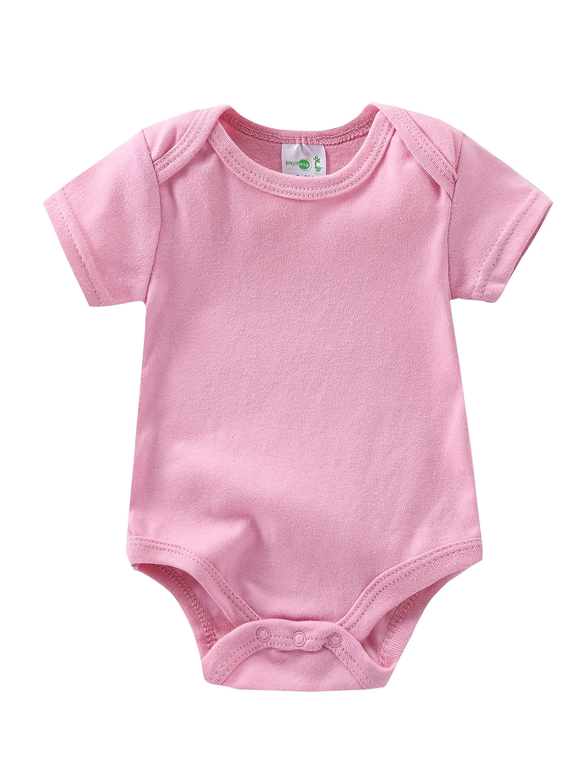 5pcs Set Baby Girl Short Sleeve Spring Summer Triangle 1pc Jumpsuit, Cotton Floral Print Romper, Infant Girl Cute Style Crawling Clothes, Newborn Clothing, Baby Girl Clothing, Infant Apparel, Perfect for Outdoor