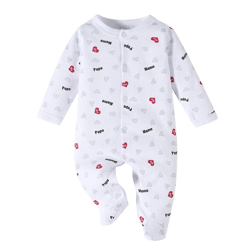 Unisex 8 Piece Cotton Baby Spring Summer Clothing Sets