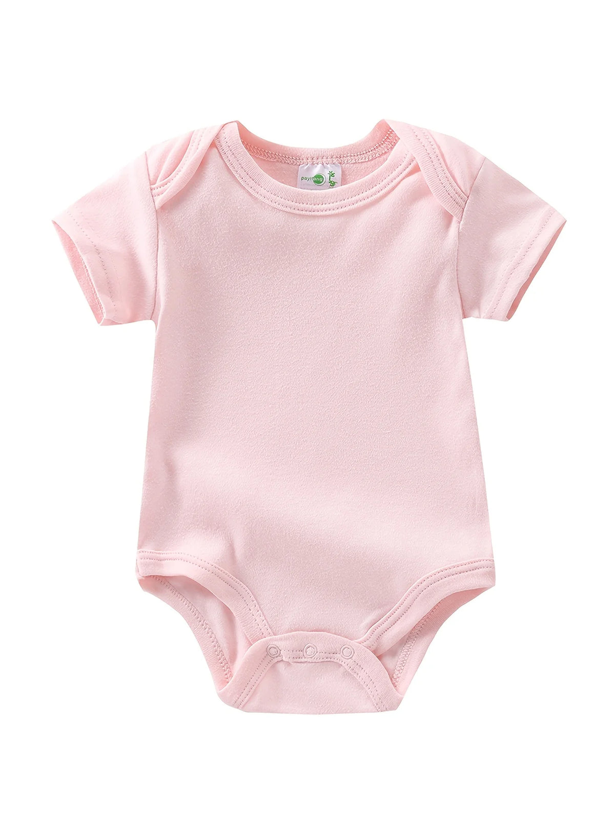 5pcs Set Baby Girl Short Sleeve Spring Summer Triangle 1pc Jumpsuit, Cotton Floral Print Romper, Infant Girl Cute Style Crawling Clothes, Newborn Clothing, Baby Girl Clothing, Infant Apparel, Perfect for Outdoor