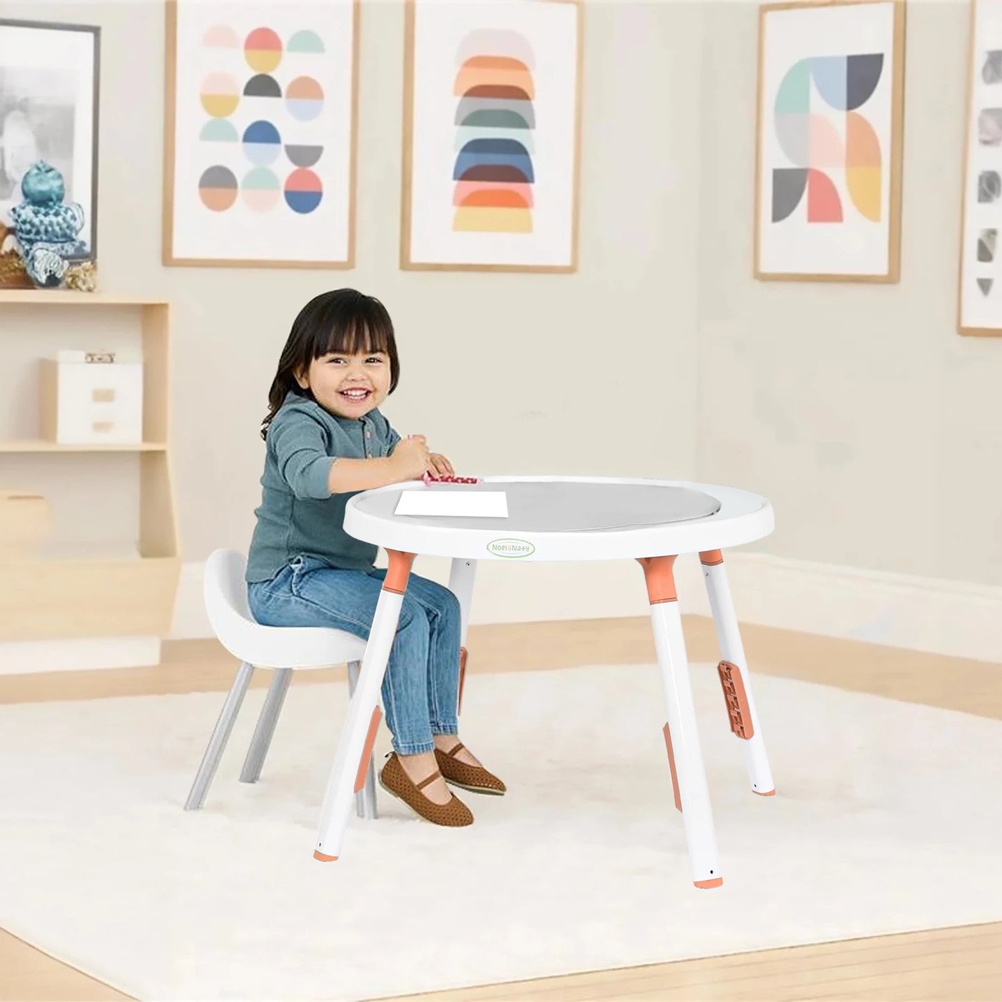 Multi-Functional Baby Play Center 3-in-1 Activity Center with Removable Toys