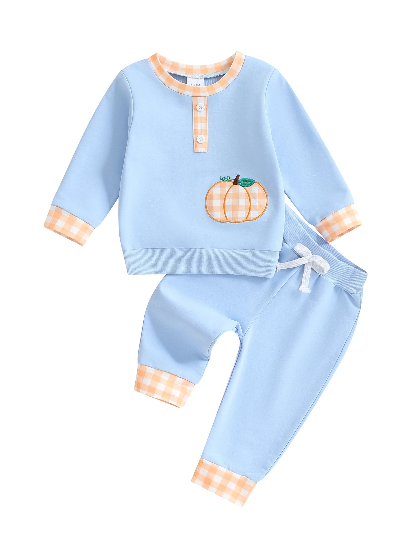 Baby Boys Halloween Ghost Print Hoodie And Pants 2Piece Set