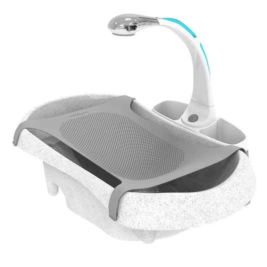 ThreeInOne Baby Bathtub Set With Sling Water Tank And Brush