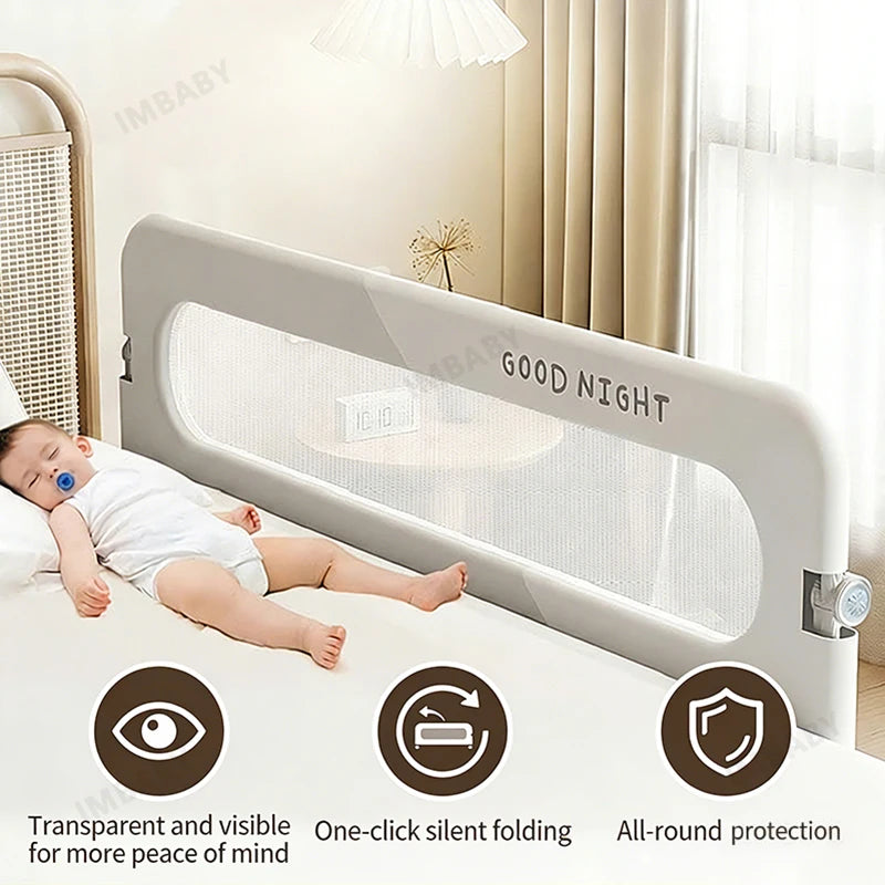 IMBABY Bed Guardrail for Baby Sleep Safety Fence Rails Barrier