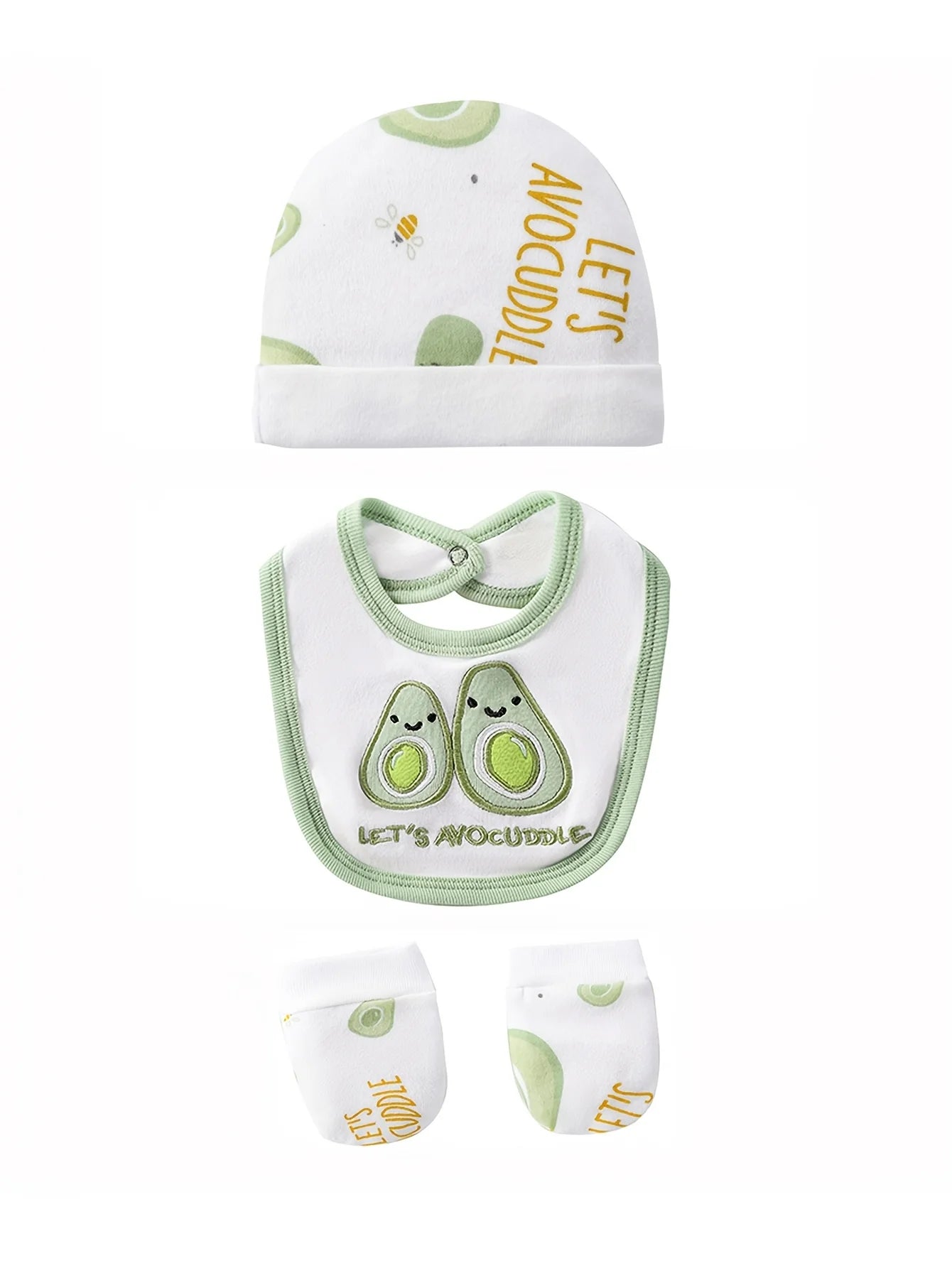 Newborn Baby Essentials Set 100 Percent Cotton Bodysuits Rompers Hat