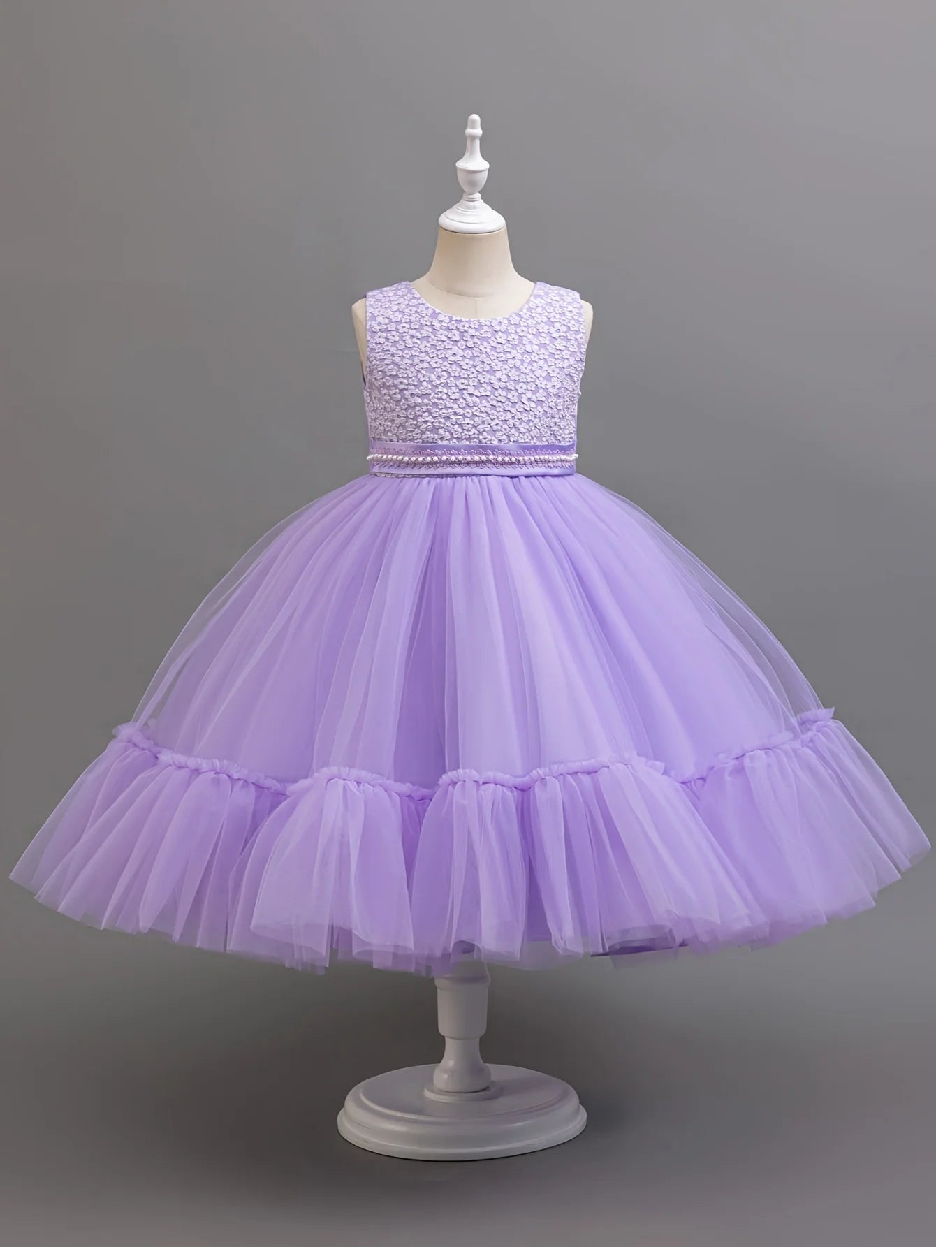 Girls Dress Set Lotus Lace Princess Outfits For Spring Autumn