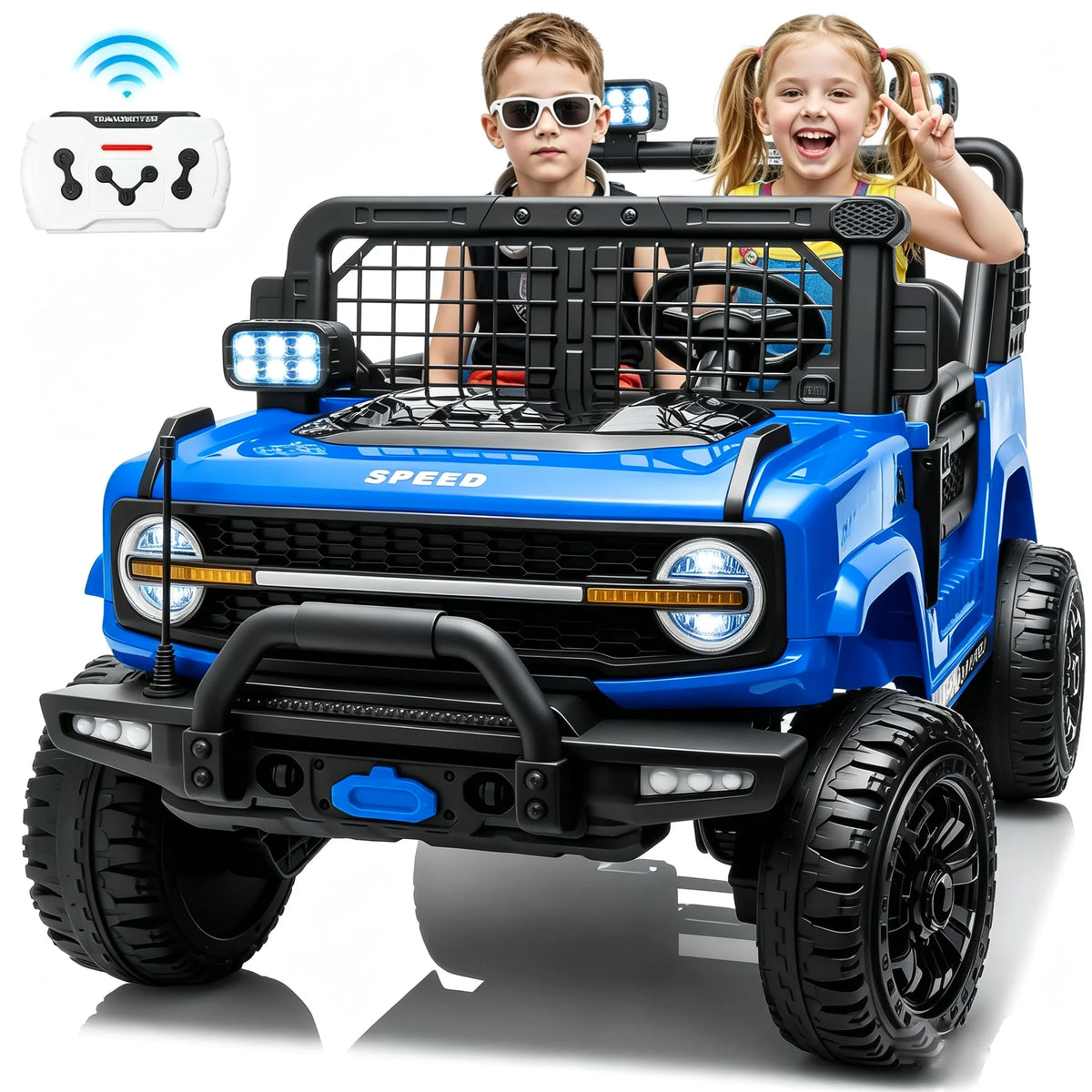 JoyRacer 24V Remote Control Two Seater Electric Ride On Truck