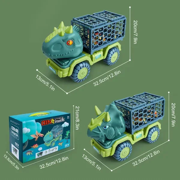 Dinosaur Inertia Transport Toy Car For Kids Play Set