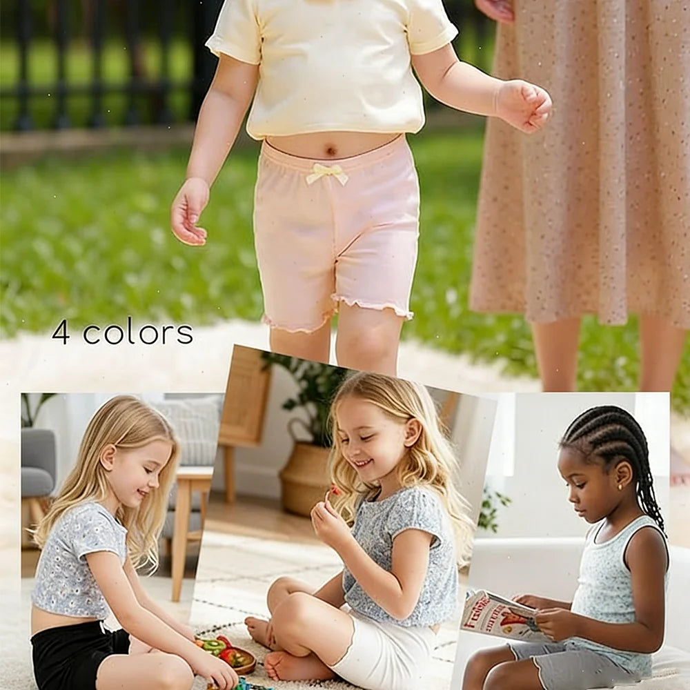 Girls Dance Shorts For Play Safety Pants Under Dress Skirt
