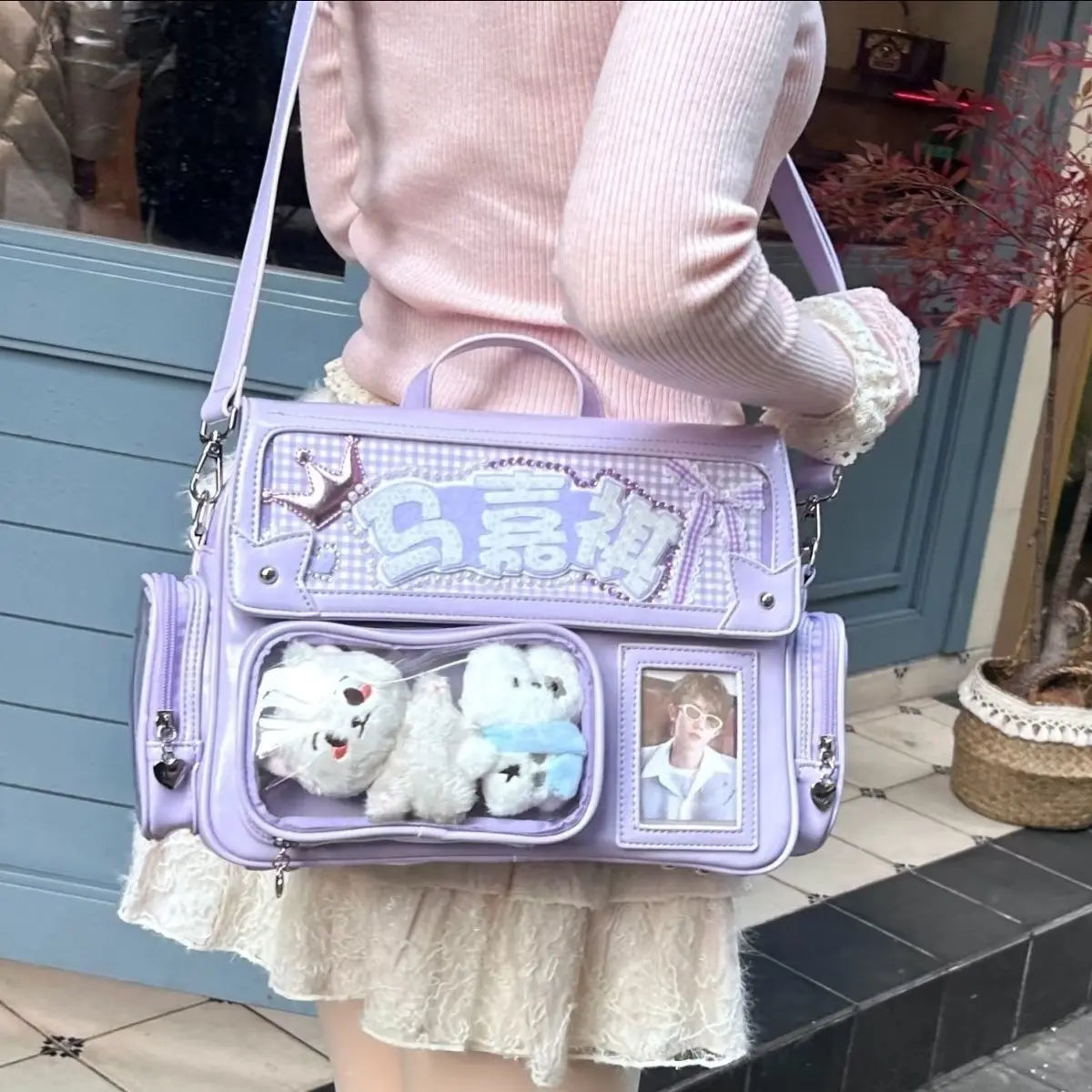 Ita Bag Harajuku Transparent Crossbody Lolita Style Large Capacity