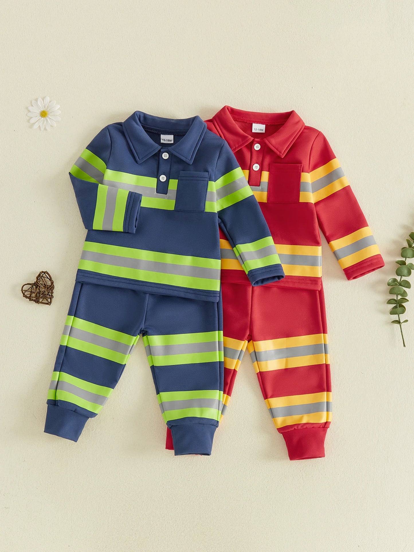 Sleeve Tops Tops Boy Long Firefighter Outfits Contrast Toddler-Boy Long Sleeve Lightweight Toddler Boy Firefighter