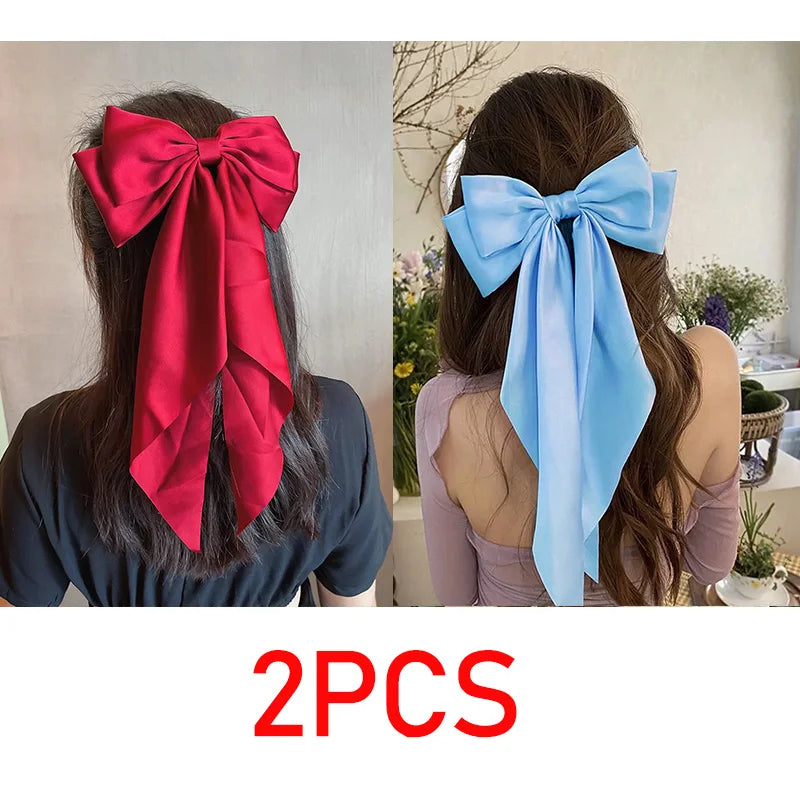 New Bows Hair Clips Bow Barrette Headband for Girl Bow Ribbon Hair Clip JZ094